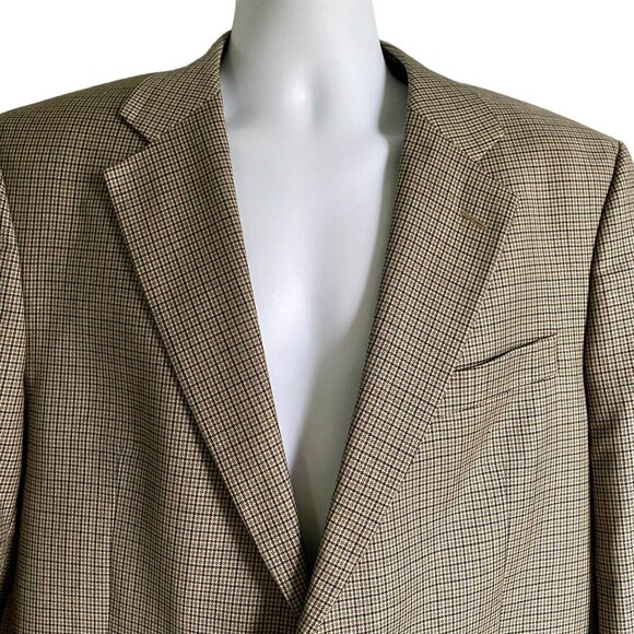 Alexander Julian Classics Sportscoat Blazer Wool Houndstooth Pattern Men's 44L - Picture 5 of 14